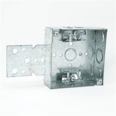 4 steel bracket box|4 square deep gang box.